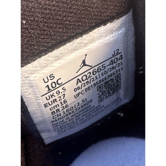 Nike Air Jordan 1 Retro High OG Kid Size 10C Dark Marina Blue Black AQ2665-404 - Picture 8 of 10